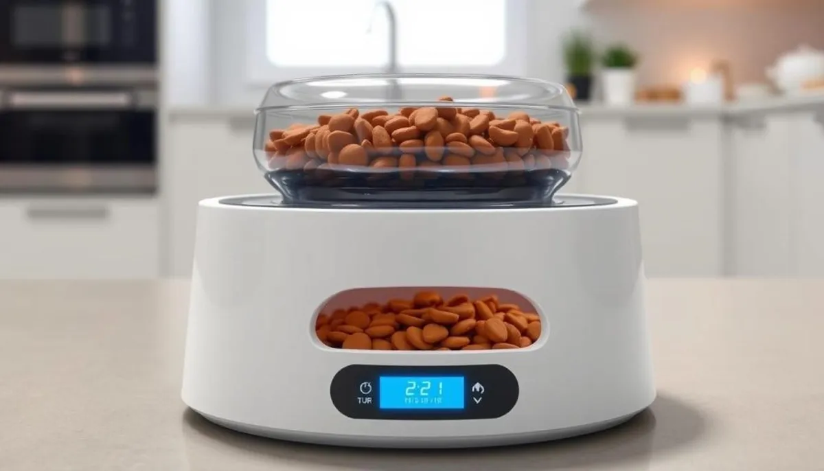 Smart pet bowl with storage